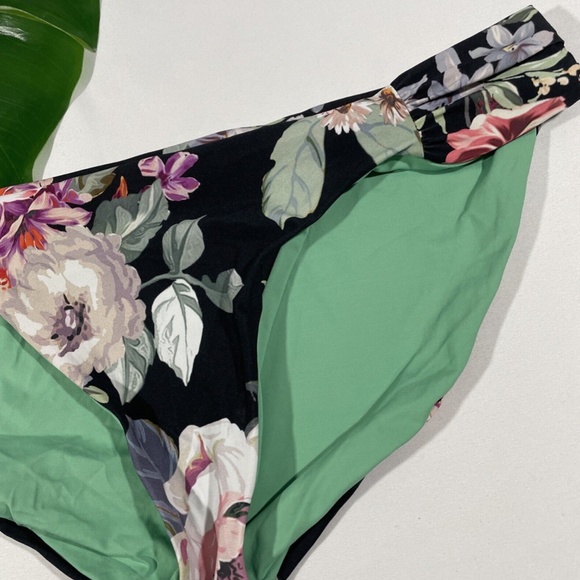 NEW Becca [ XL ]‎ Floral Spring Fling Tab Side Hipster Bikini Bottom - Picture 6 of 10